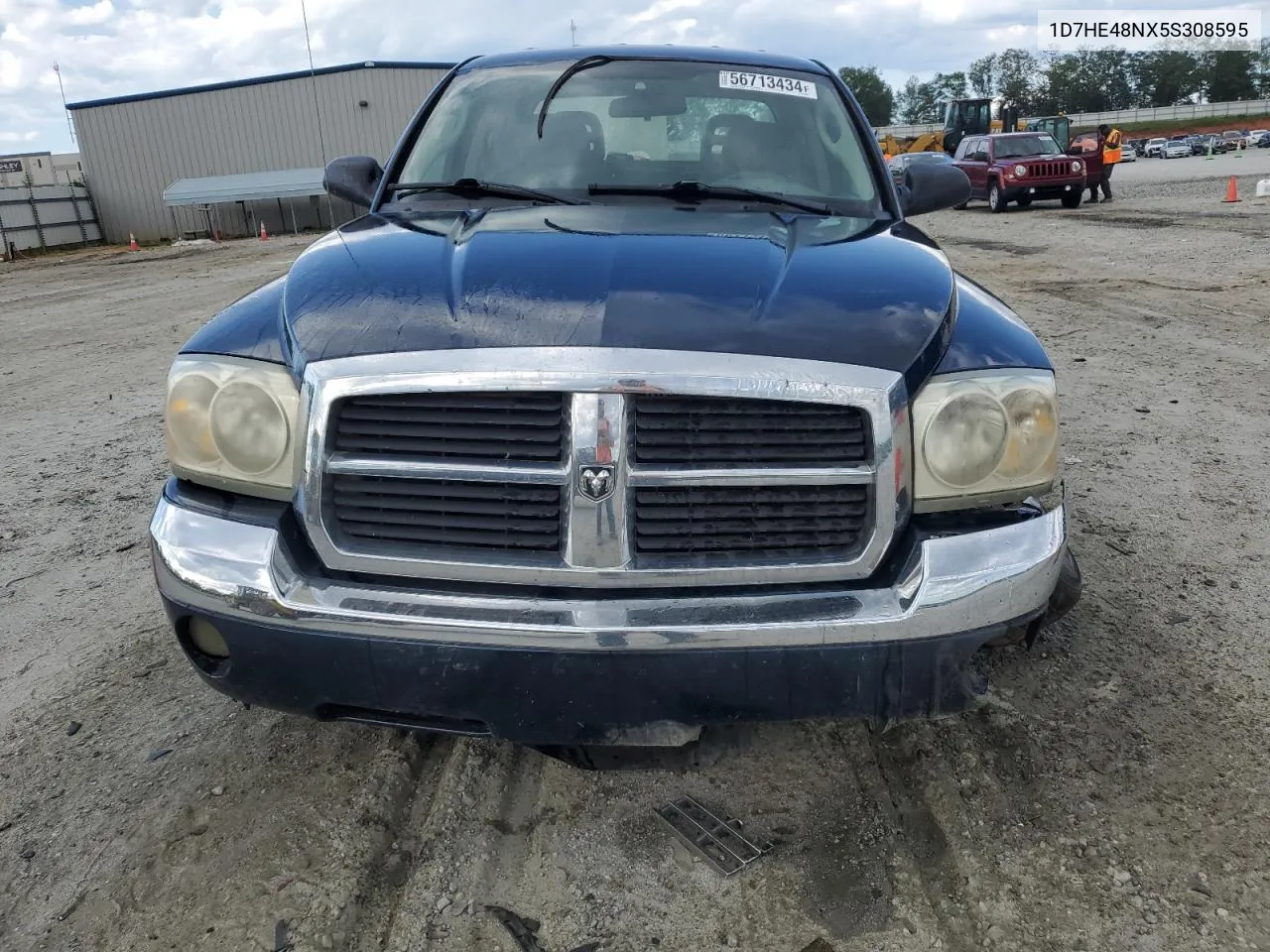 2005 Dodge Dakota Quad Slt VIN: 1D7HE48NX5S308595 Lot: 56713434