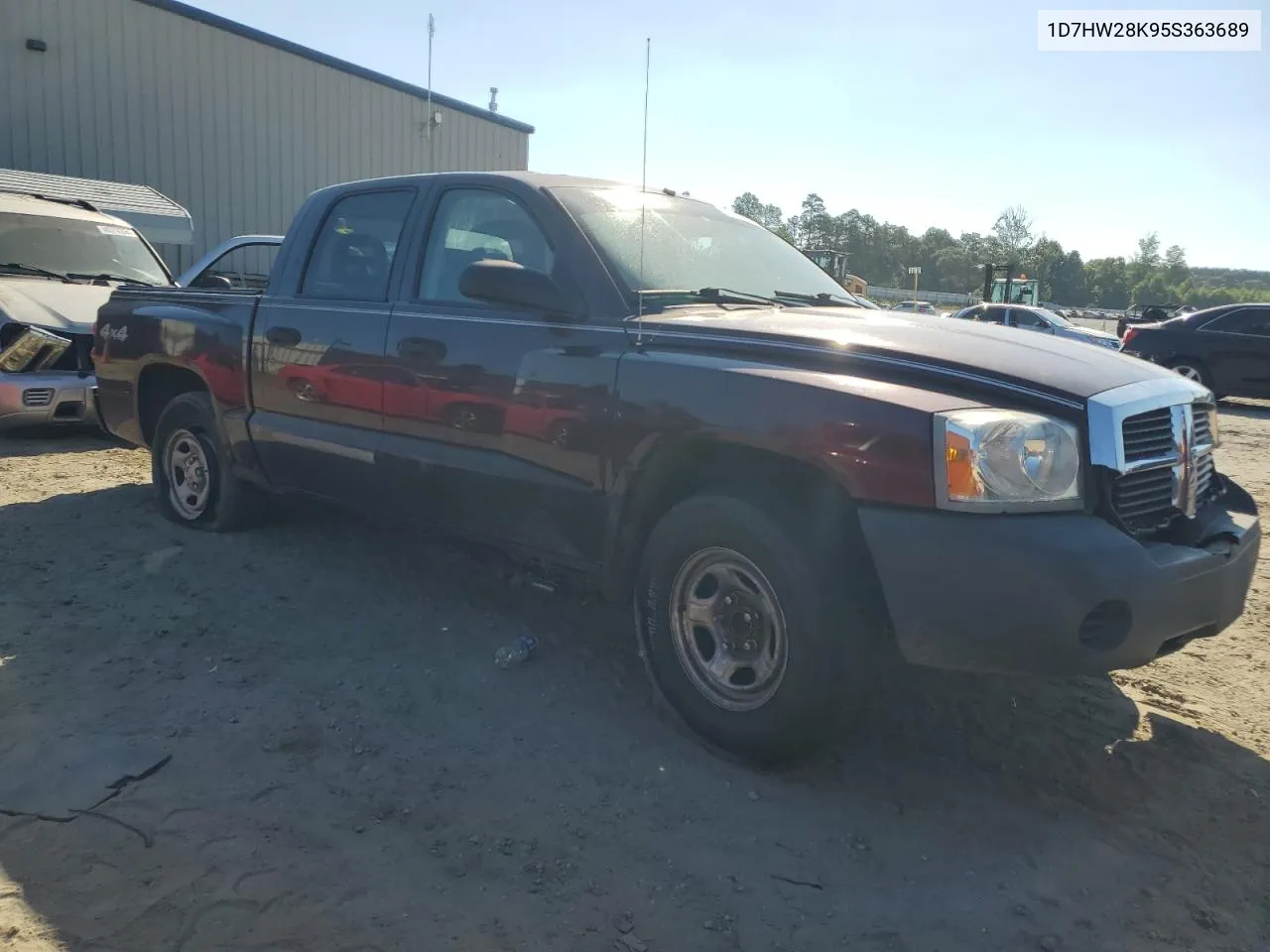 2005 Dodge Dakota Quad VIN: 1D7HW28K95S363689 Lot: 60619324