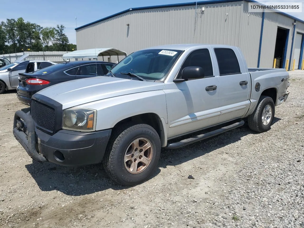 2005 Dodge Dakota Quad Slt VIN: 1D7HW48N85S331855 Lot: 62653934