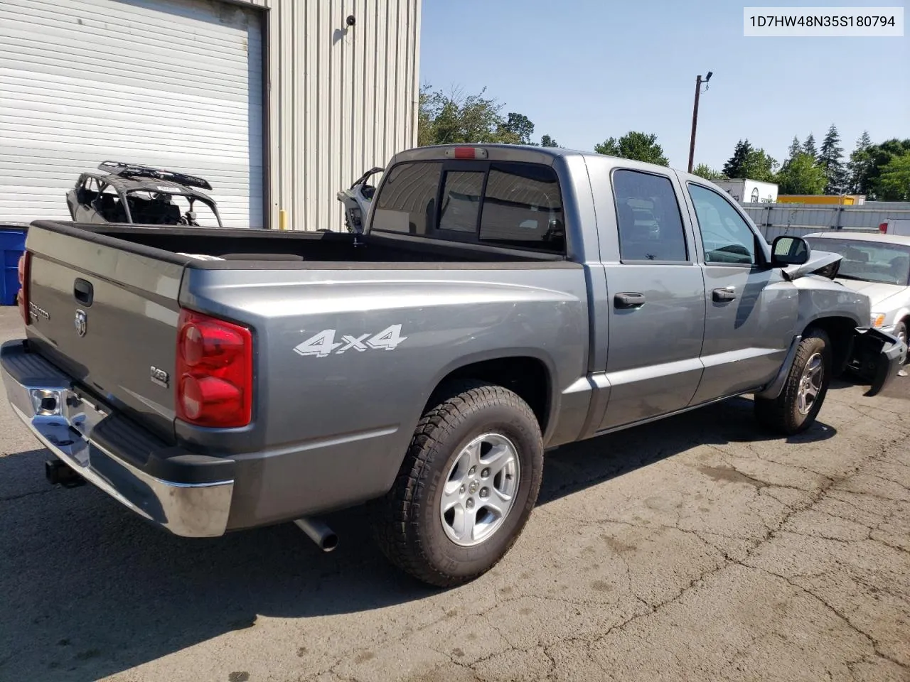 2005 Dodge Dakota Quad Slt VIN: 1D7HW48N35S180794 Lot: 64028934