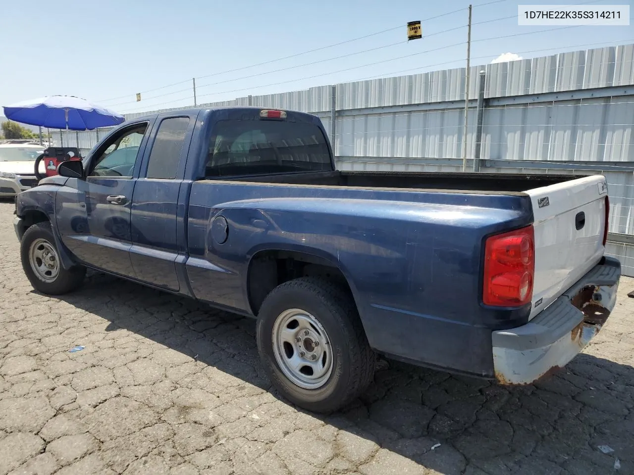 2005 Dodge Dakota St VIN: 1D7HE22K35S314211 Lot: 64113754