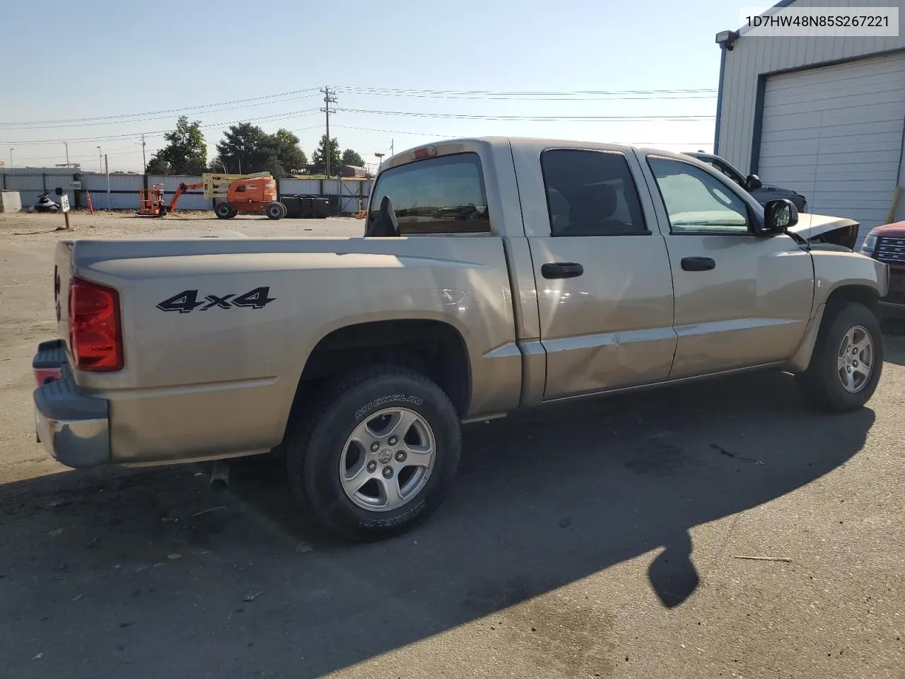 2005 Dodge Dakota Quad Slt VIN: 1D7HW48N85S267221 Lot: 66398214