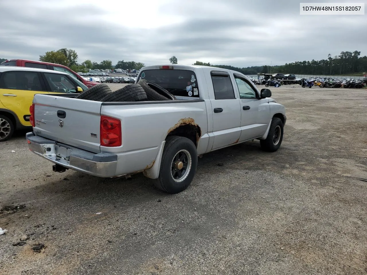 2005 Dodge Dakota Quad Slt VIN: 1D7HW48N15S182057 Lot: 69411734