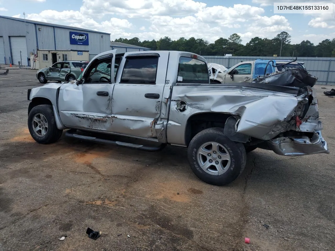 2005 Dodge Dakota Quad Slt VIN: 1D7HE48K15S133160 Lot: 70200384