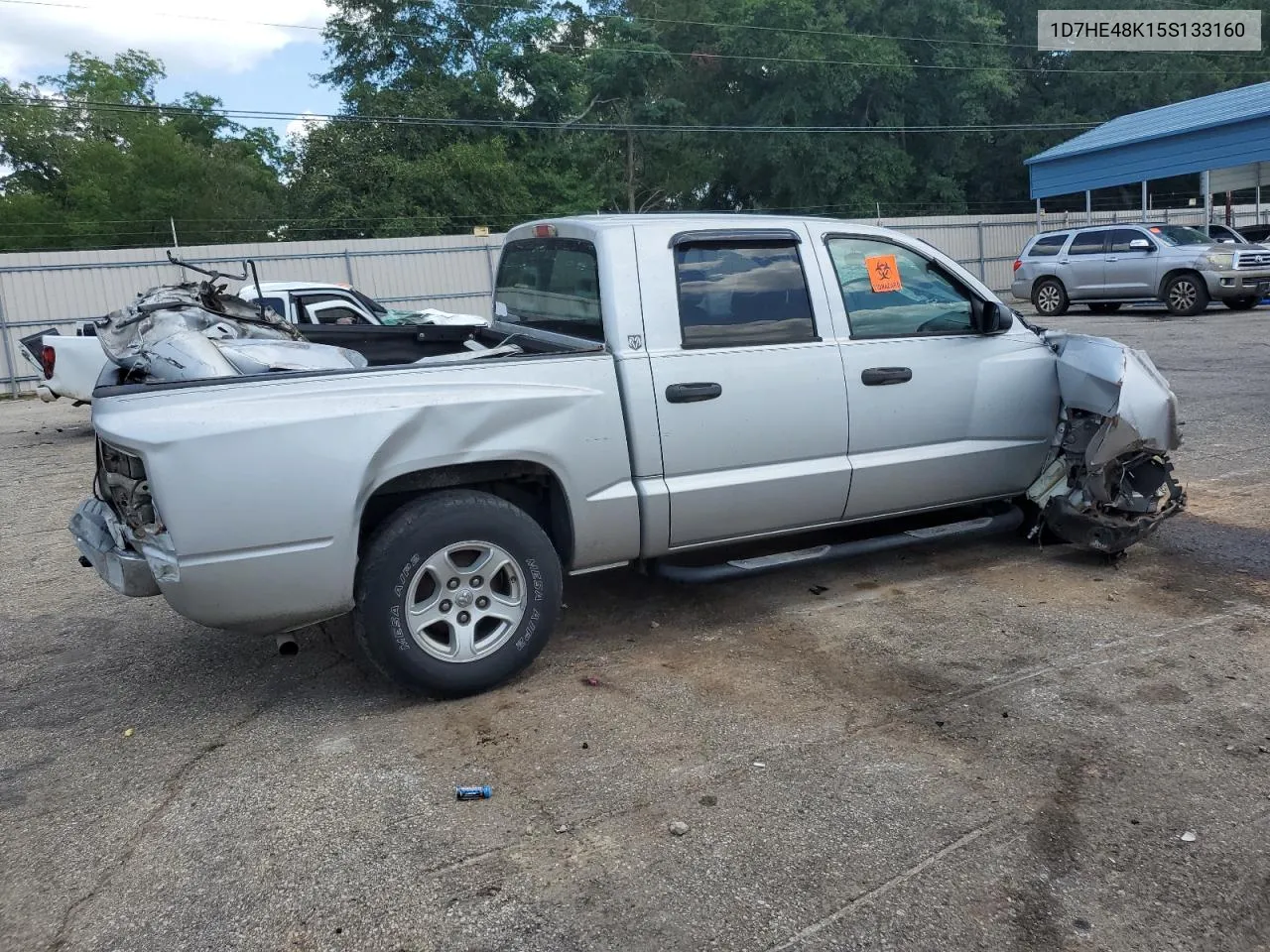 2005 Dodge Dakota Quad Slt VIN: 1D7HE48K15S133160 Lot: 70200384