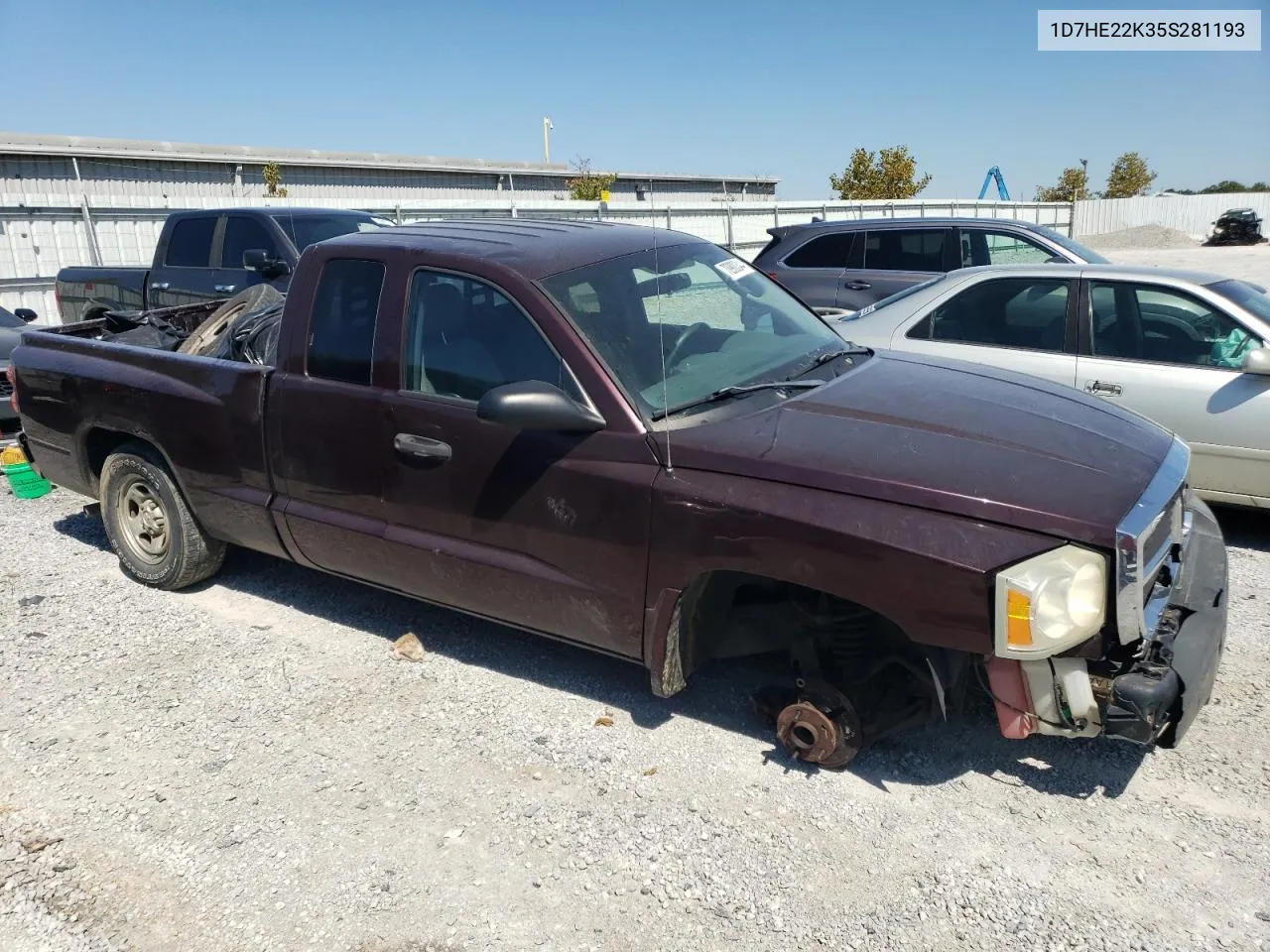 2005 Dodge Dakota St VIN: 1D7HE22K35S281193 Lot: 70900344