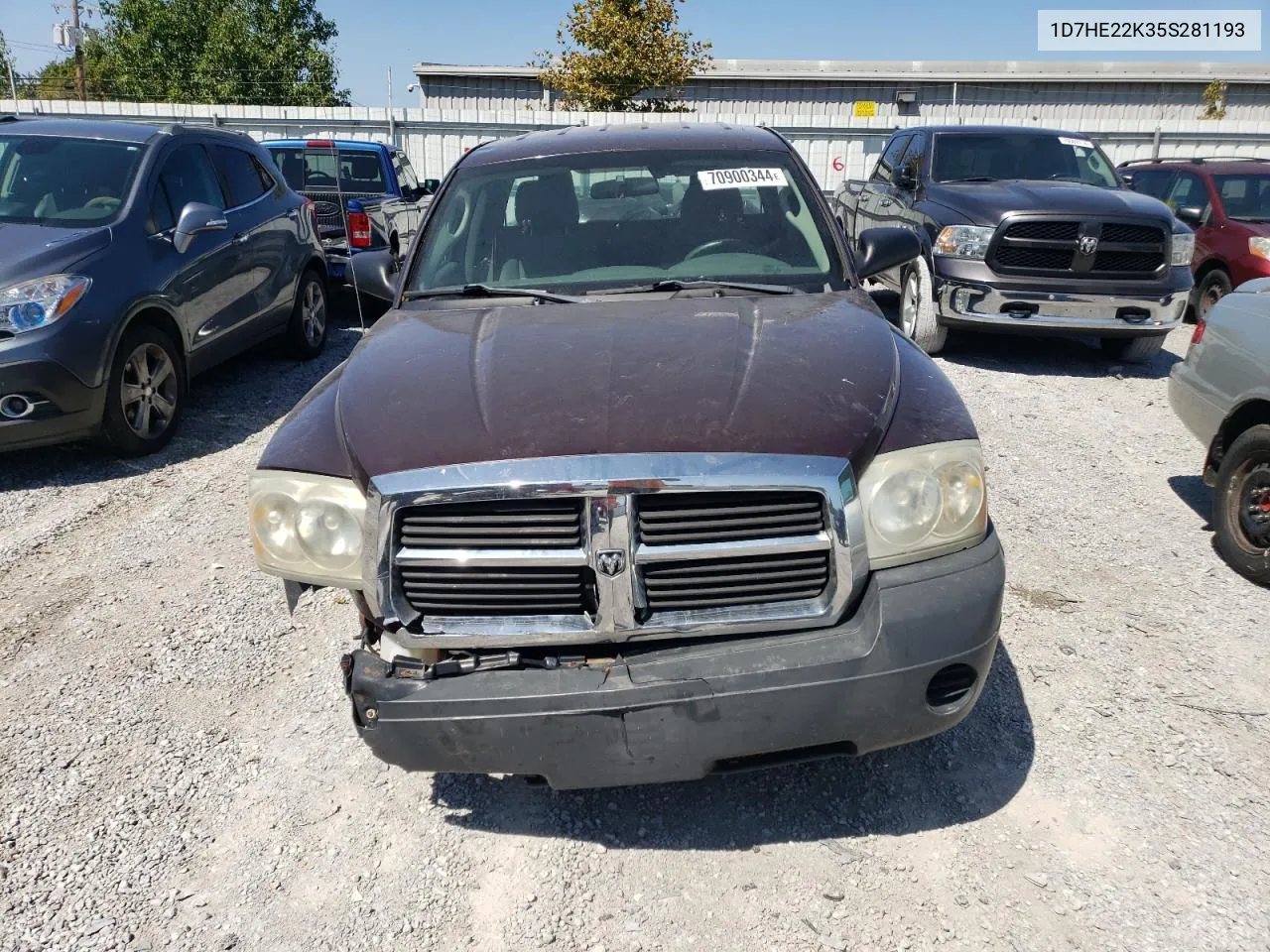 2005 Dodge Dakota St VIN: 1D7HE22K35S281193 Lot: 70900344