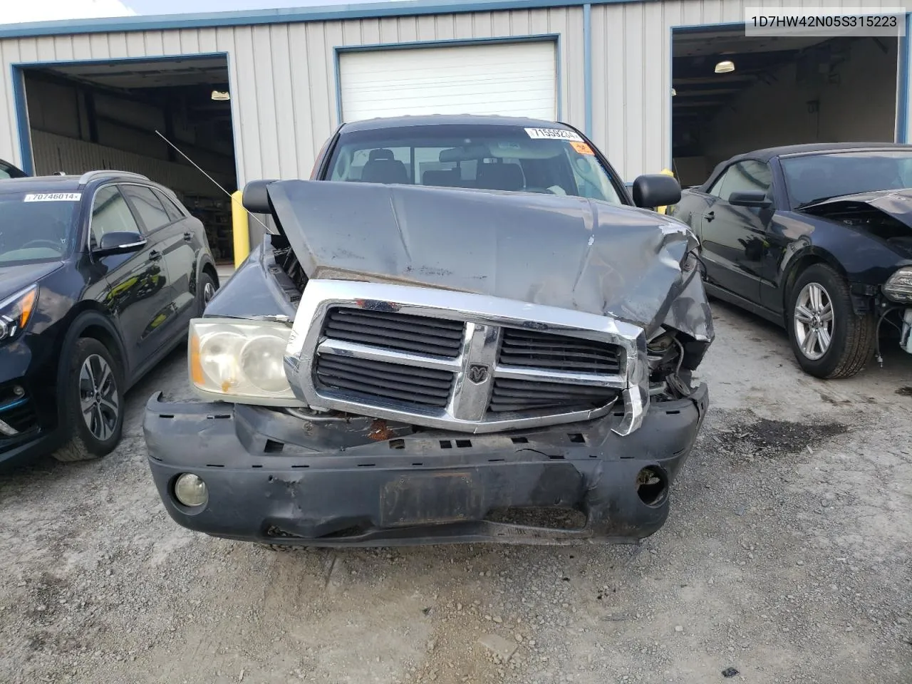 2005 Dodge Dakota Slt VIN: 1D7HW42N05S315223 Lot: 71559234