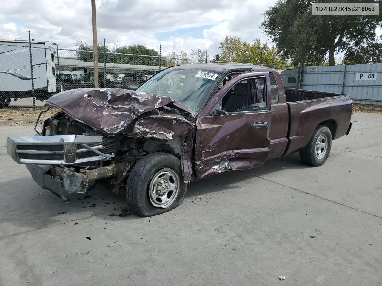 2005 Dodge Dakota St VIN: 1D7HE22K45S218068 Lot: 71783024