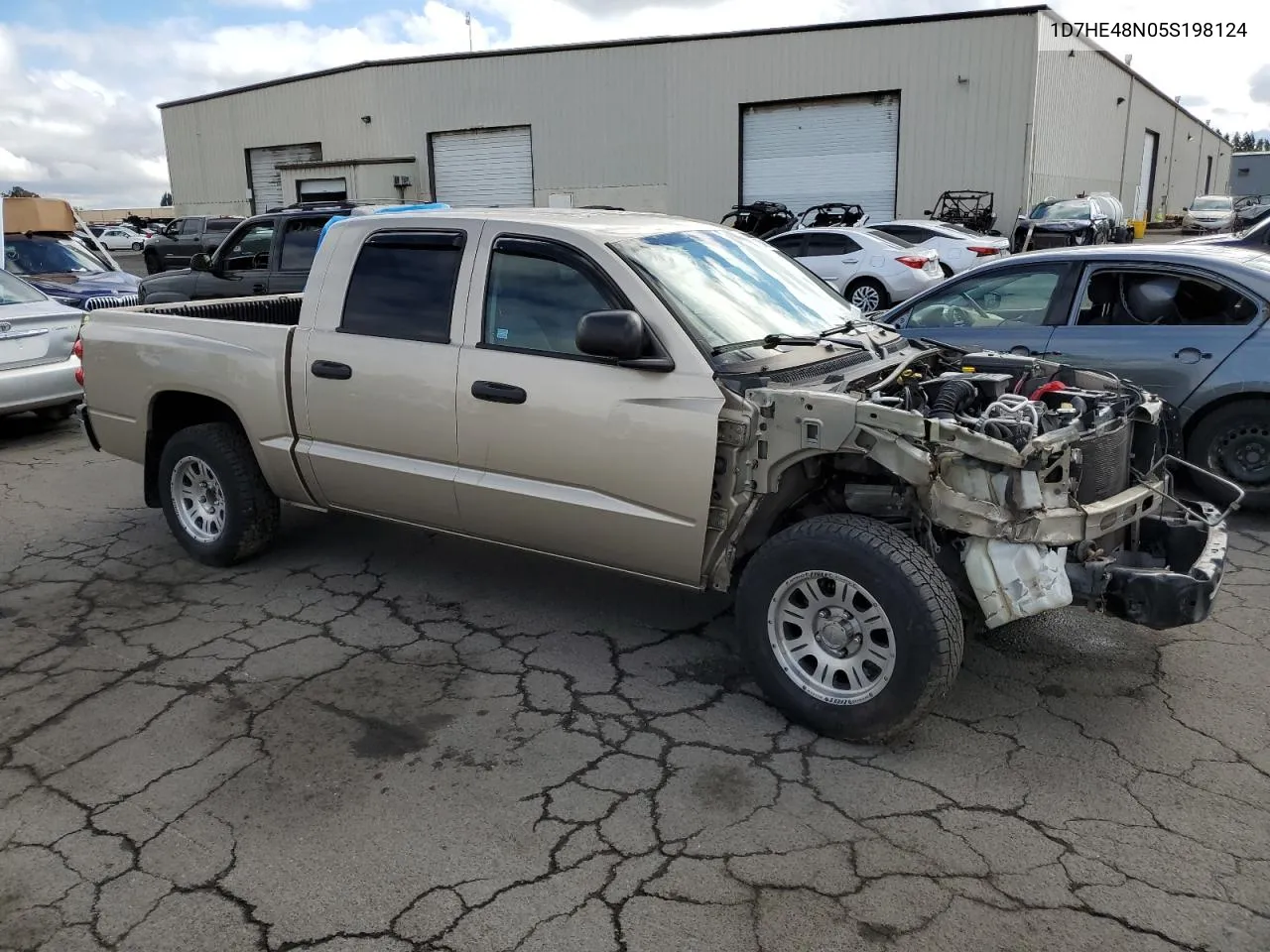 2005 Dodge Dakota Quad Slt VIN: 1D7HE48N05S198124 Lot: 72046934