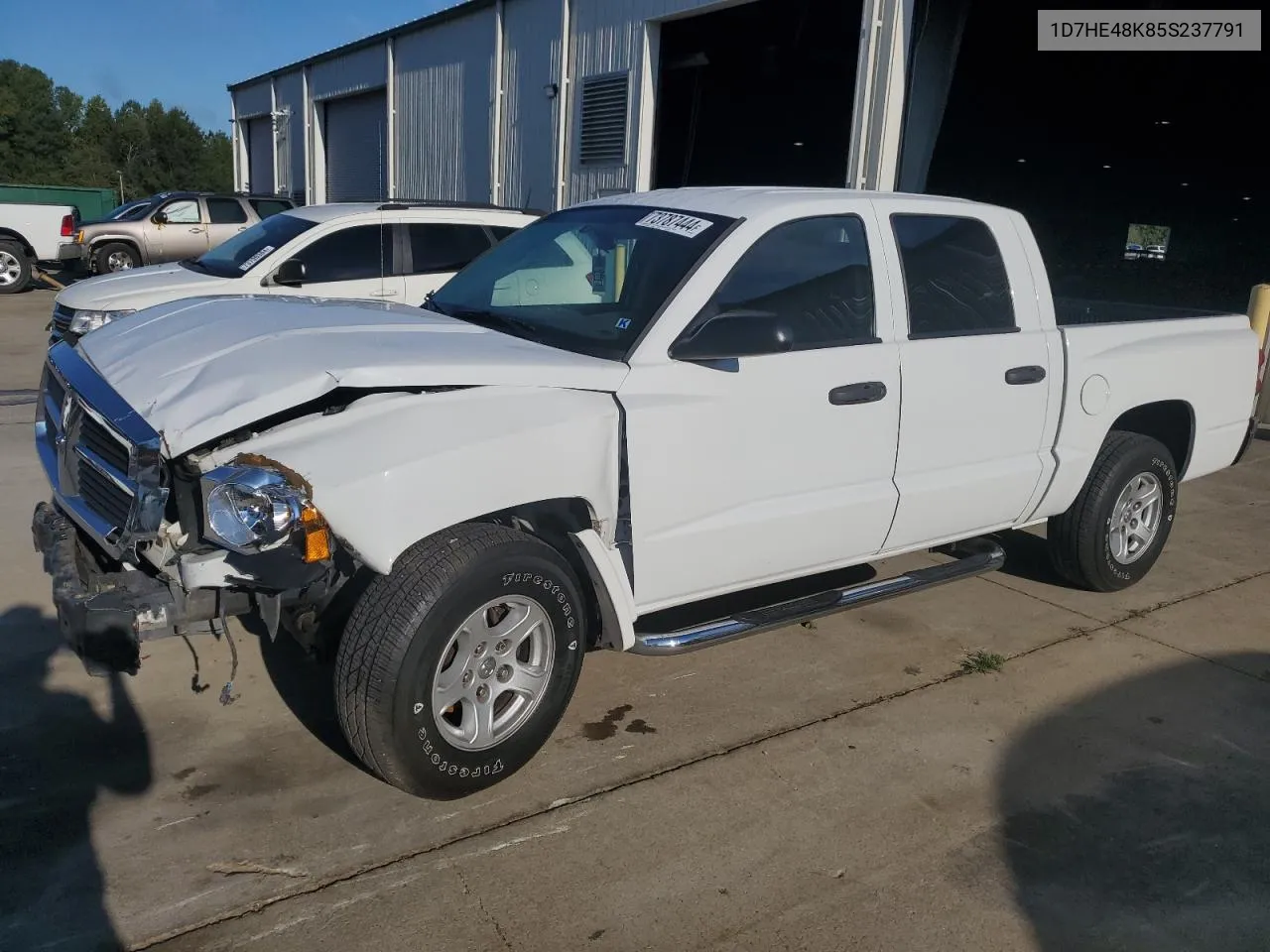 2005 Dodge Dakota Quad Slt VIN: 1D7HE48K85S237791 Lot: 73787444