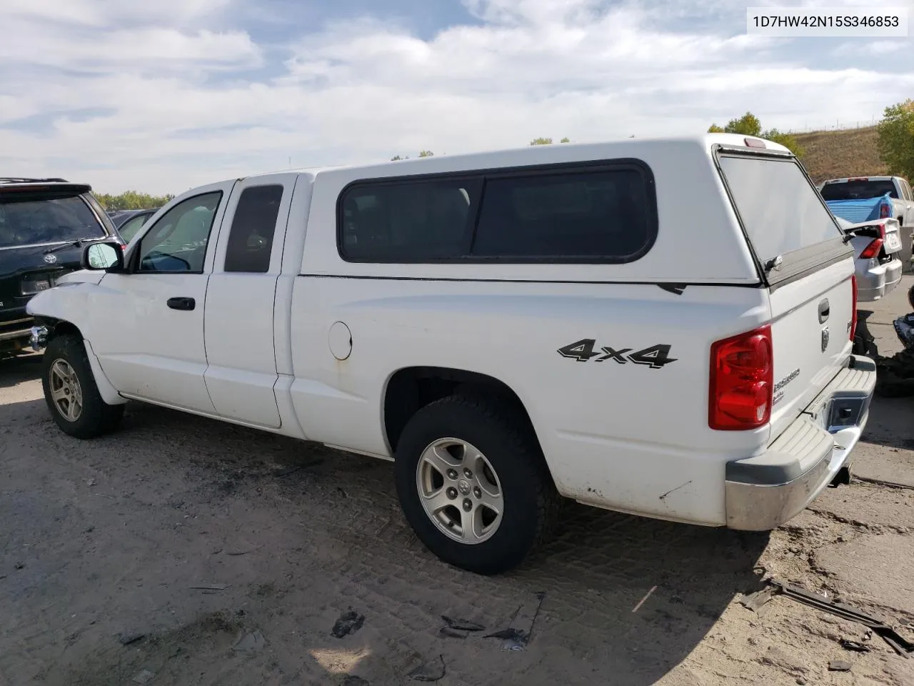 2005 Dodge Dakota Slt VIN: 1D7HW42N15S346853 Lot: 75860094