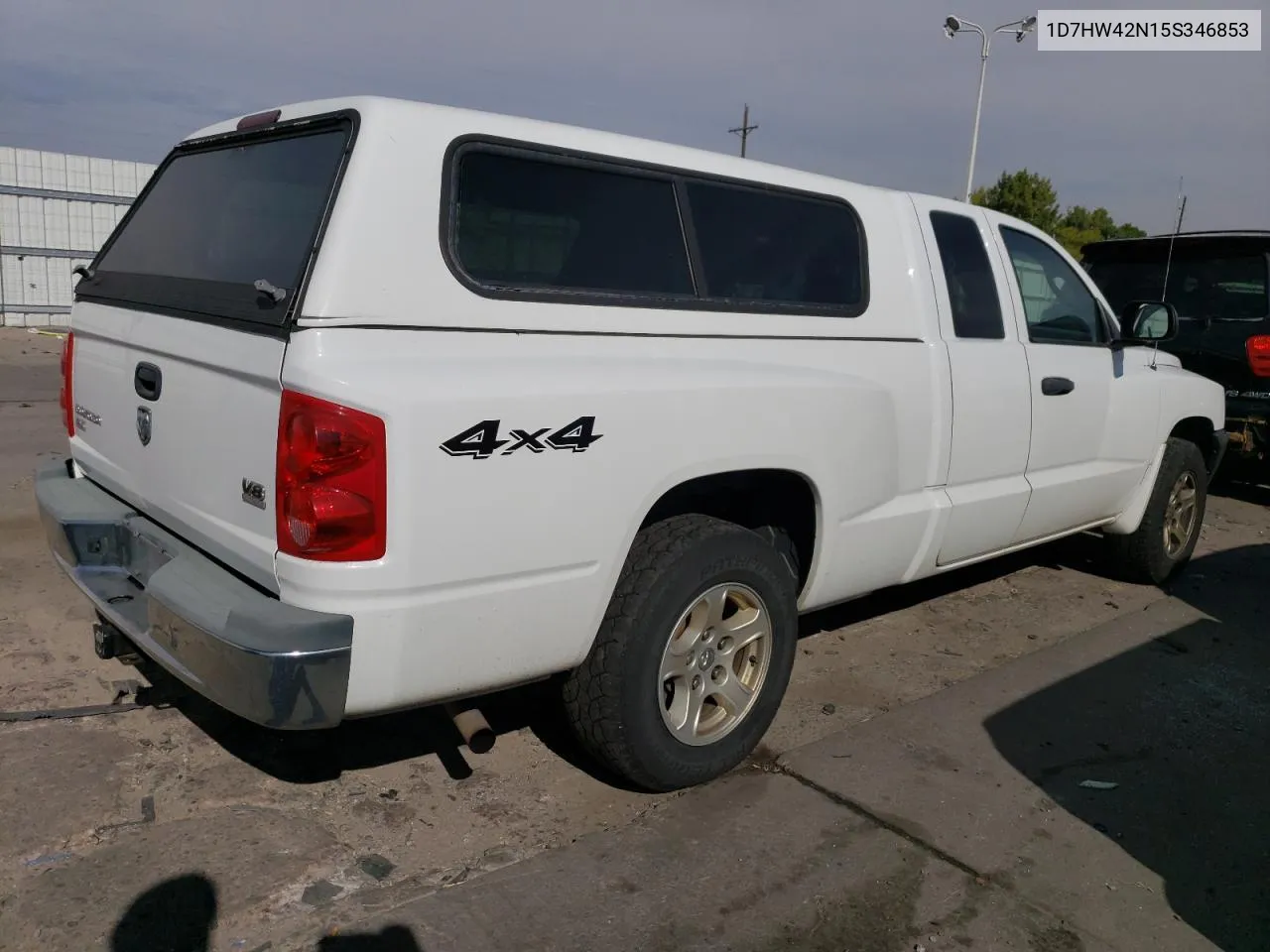 2005 Dodge Dakota Slt VIN: 1D7HW42N15S346853 Lot: 75860094