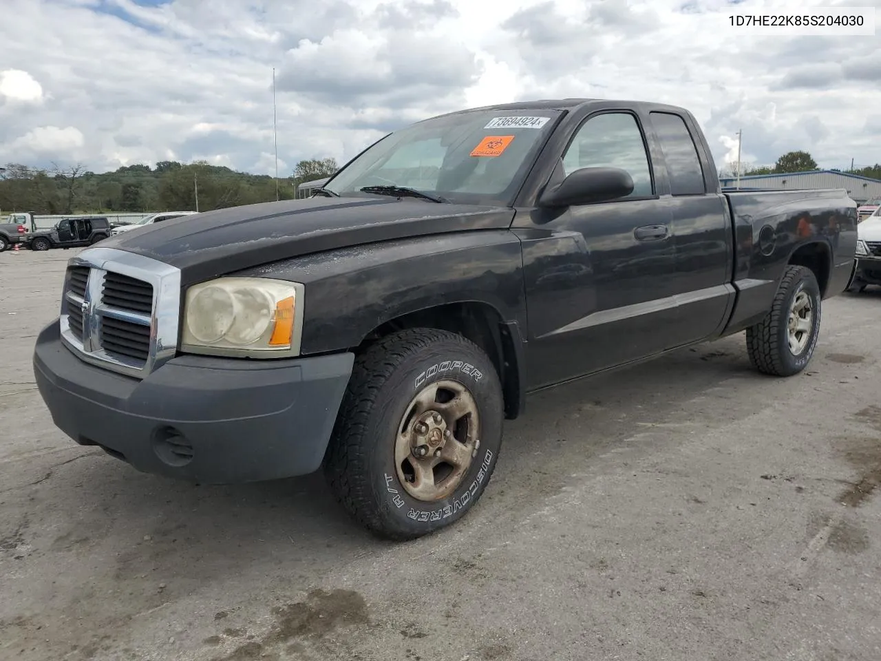 2005 Dodge Dakota St VIN: 1D7HE22K85S204030 Lot: 76080414