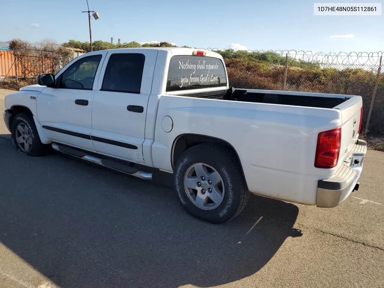 2005 Dodge Dakota Quad Slt VIN: 1D7HE48N05S112861 Lot: 76417804