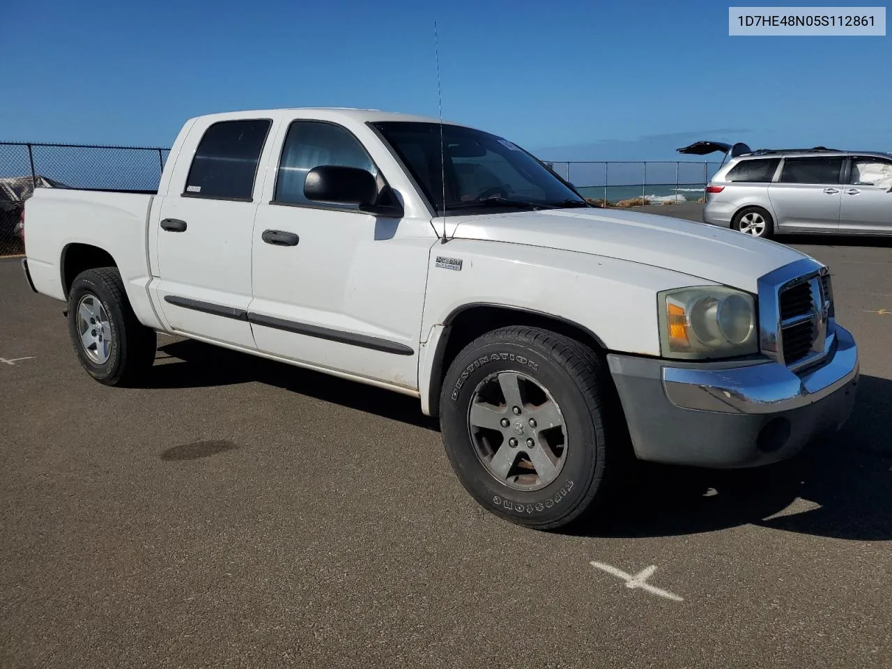 2005 Dodge Dakota Quad Slt VIN: 1D7HE48N05S112861 Lot: 76417804