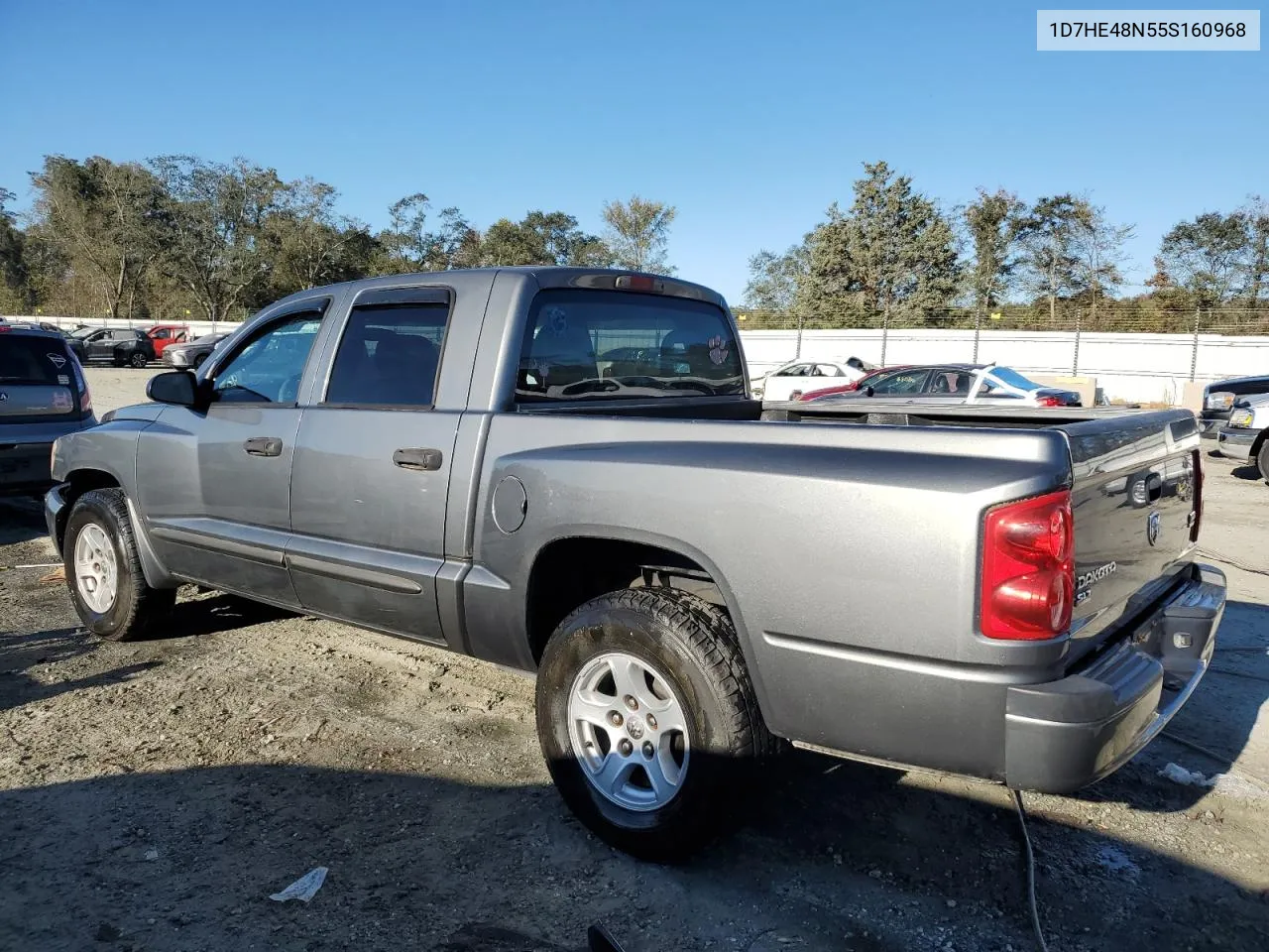 2005 Dodge Dakota Quad Slt VIN: 1D7HE48N55S160968 Lot: 76447804