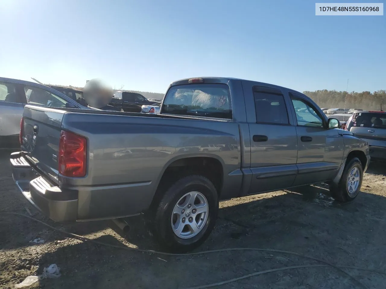 2005 Dodge Dakota Quad Slt VIN: 1D7HE48N55S160968 Lot: 76447804