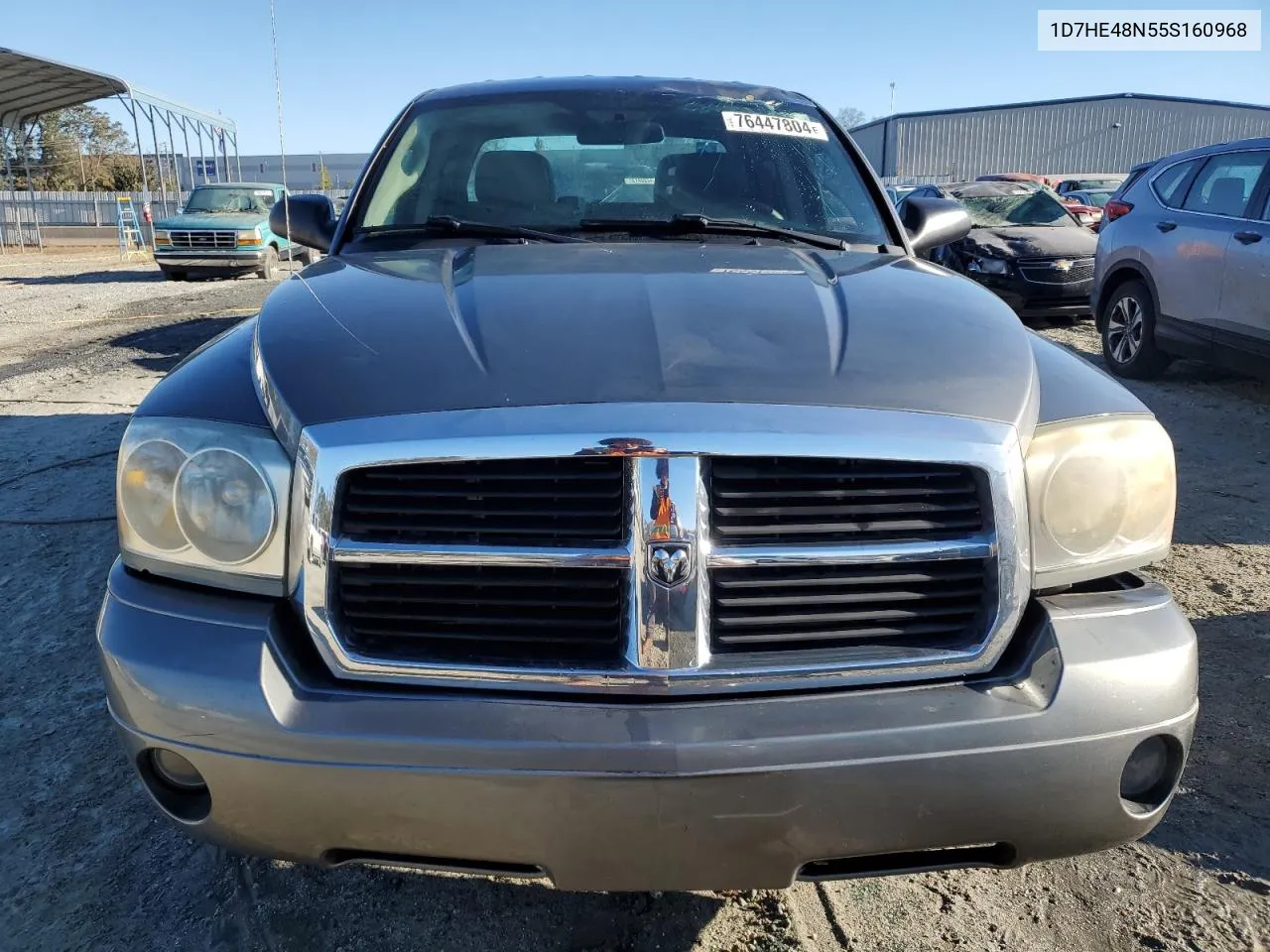 2005 Dodge Dakota Quad Slt VIN: 1D7HE48N55S160968 Lot: 76447804