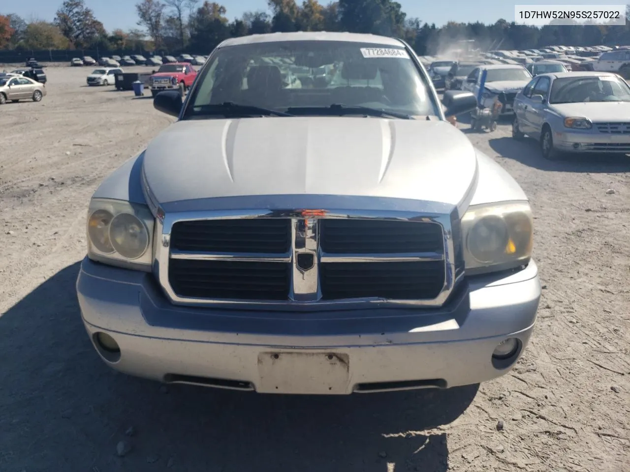 2005 Dodge Dakota Laramie VIN: 1D7HW52N95S257022 Lot: 77284684