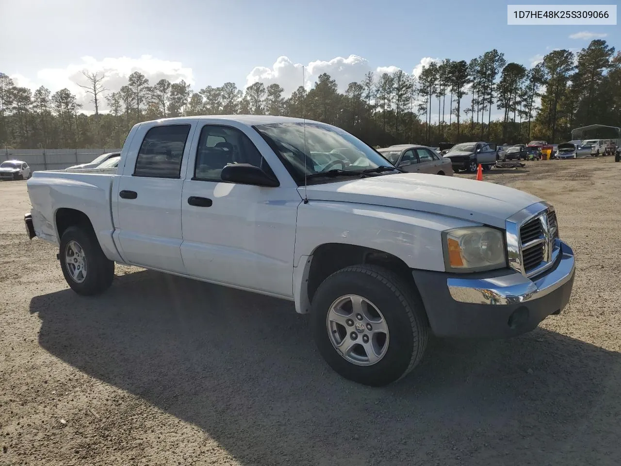 2005 Dodge Dakota Quad Slt VIN: 1D7HE48K25S309066 Lot: 77389524