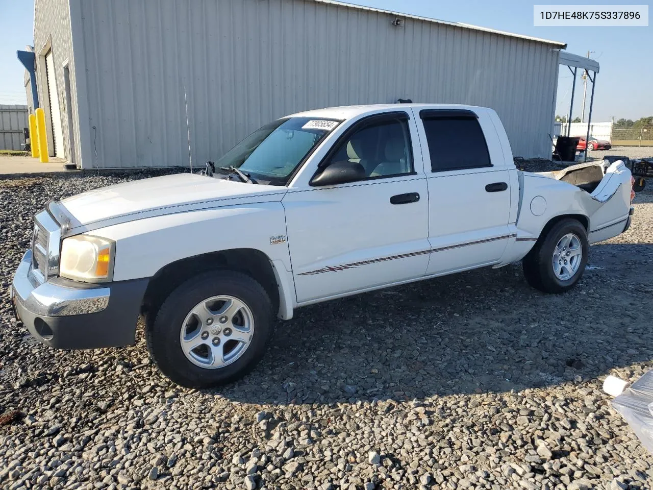 2005 Dodge Dakota Quad Slt VIN: 1D7HE48K75S337896 Lot: 77905654