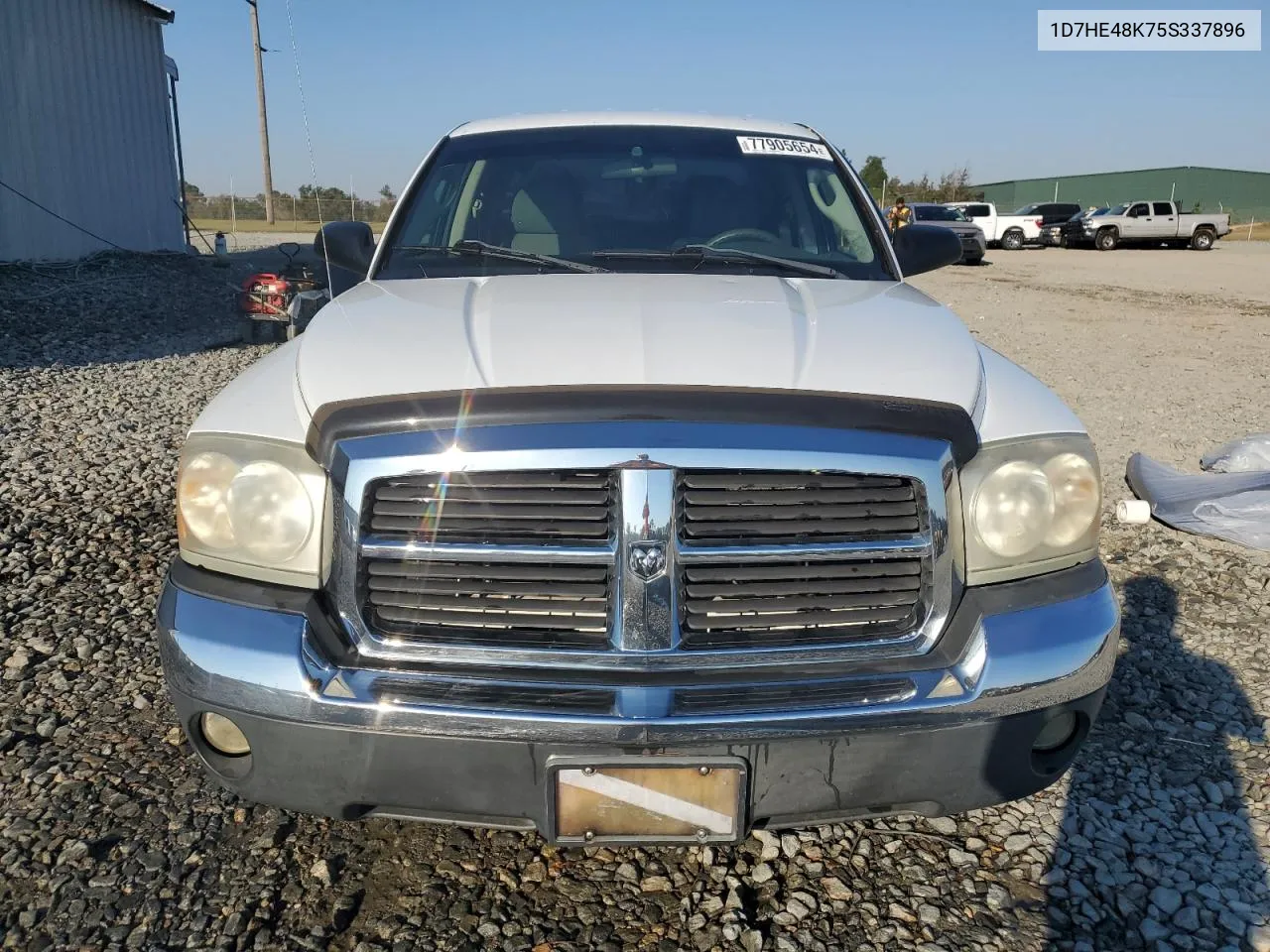 2005 Dodge Dakota Quad Slt VIN: 1D7HE48K75S337896 Lot: 77905654