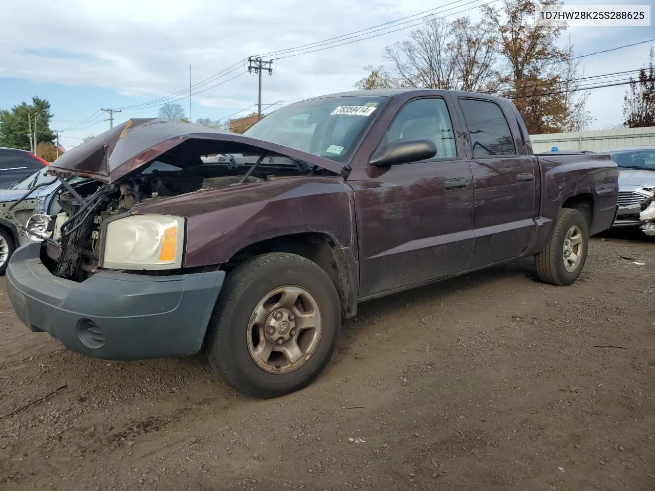 2005 Dodge Dakota Quad VIN: 1D7HW28K25S288625 Lot: 78359414