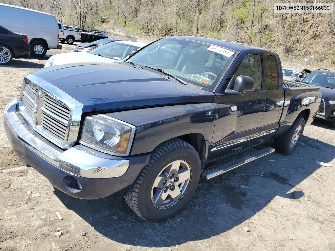 2005 Dodge Dakota Laramie VIN: 1D7HW52N15S166830 Lot: 78601324