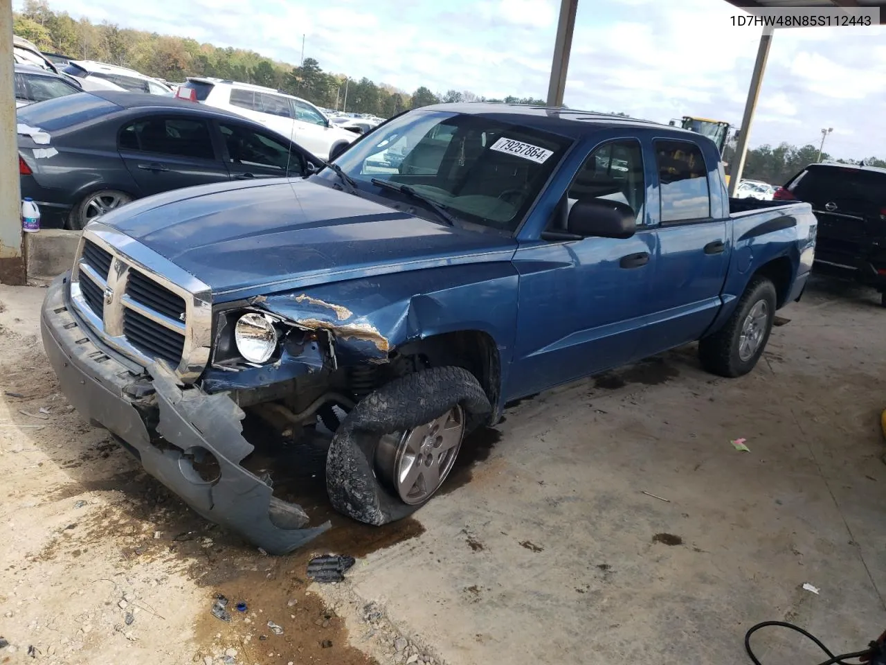 2005 Dodge Dakota Quad Slt VIN: 1D7HW48N85S112443 Lot: 79257864