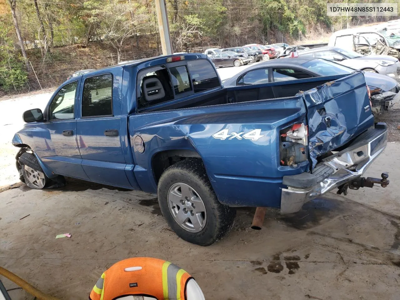 2005 Dodge Dakota Quad Slt VIN: 1D7HW48N85S112443 Lot: 79257864