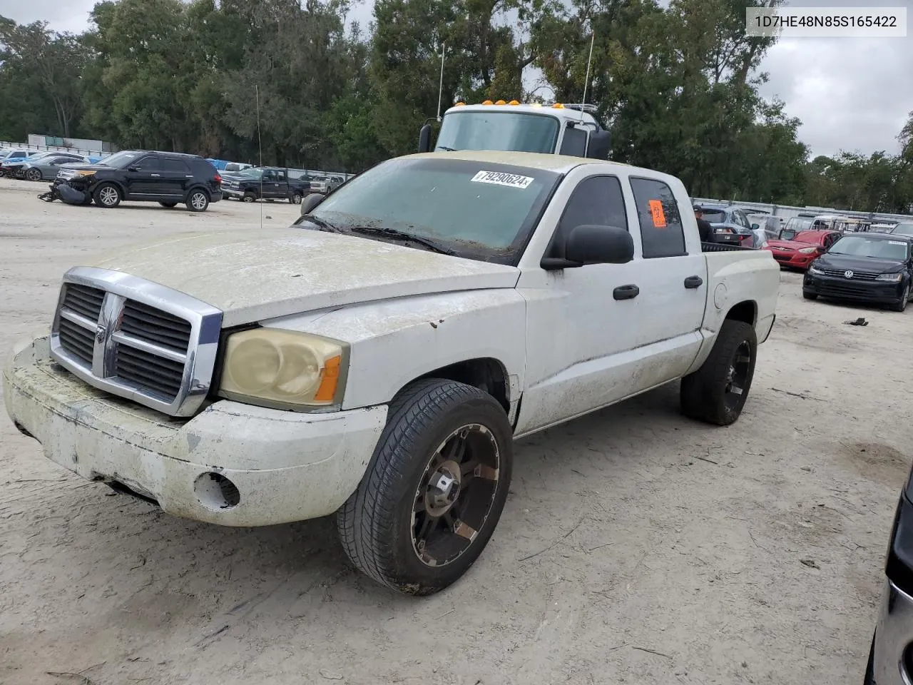 2005 Dodge Dakota Quad Slt VIN: 1D7HE48N85S165422 Lot: 79290624