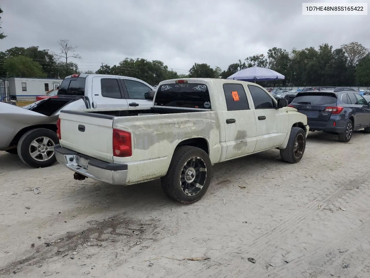 2005 Dodge Dakota Quad Slt VIN: 1D7HE48N85S165422 Lot: 79290624