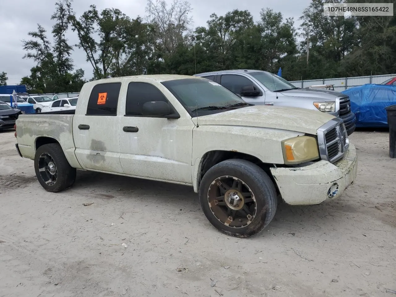 2005 Dodge Dakota Quad Slt VIN: 1D7HE48N85S165422 Lot: 79290624