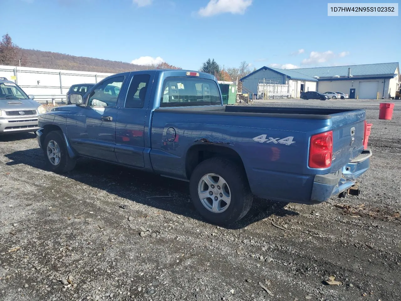 2005 Dodge Dakota Slt VIN: 1D7HW42N95S102352 Lot: 80290684