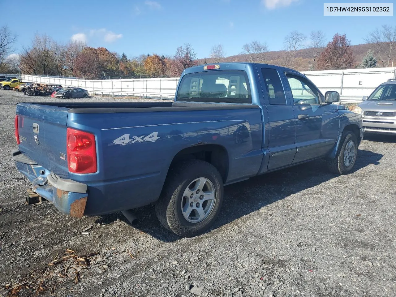 2005 Dodge Dakota Slt VIN: 1D7HW42N95S102352 Lot: 80290684