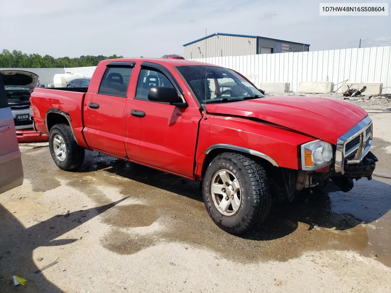 2006 Dodge Dakota Quad Slt VIN: 1D7HW48N16S508604 Lot: 62118764