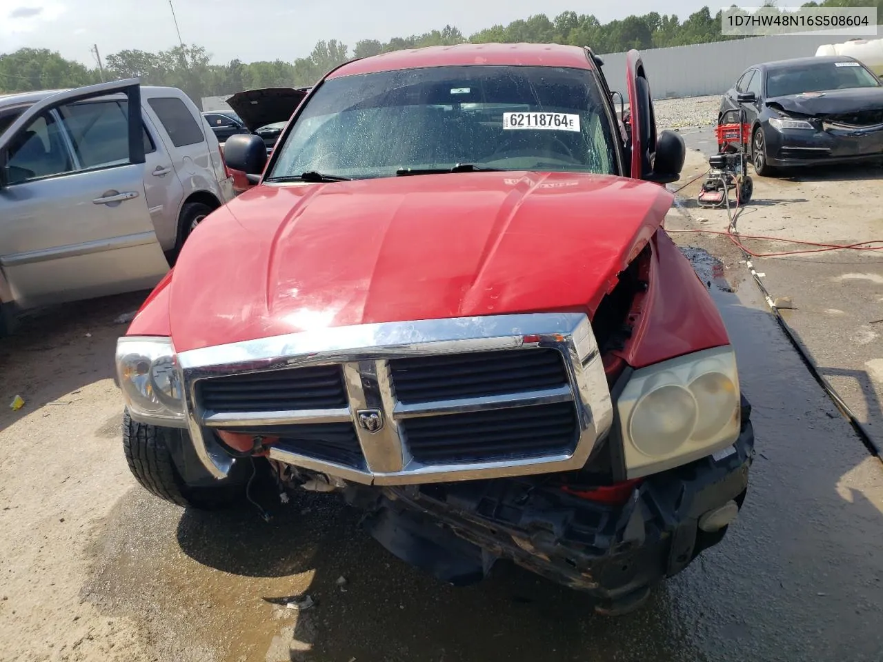 2006 Dodge Dakota Quad Slt VIN: 1D7HW48N16S508604 Lot: 62118764