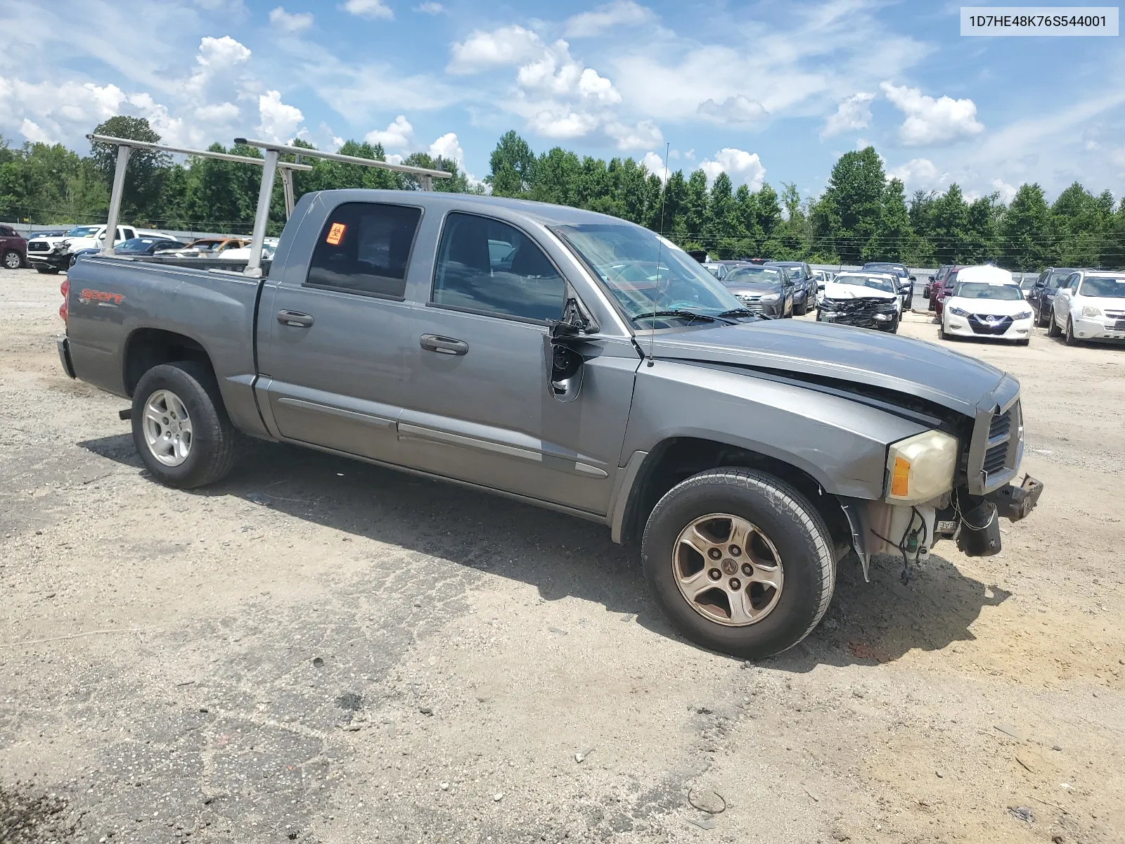 2006 Dodge Dakota Quad Slt VIN: 1D7HE48K76S544001 Lot: 62235384