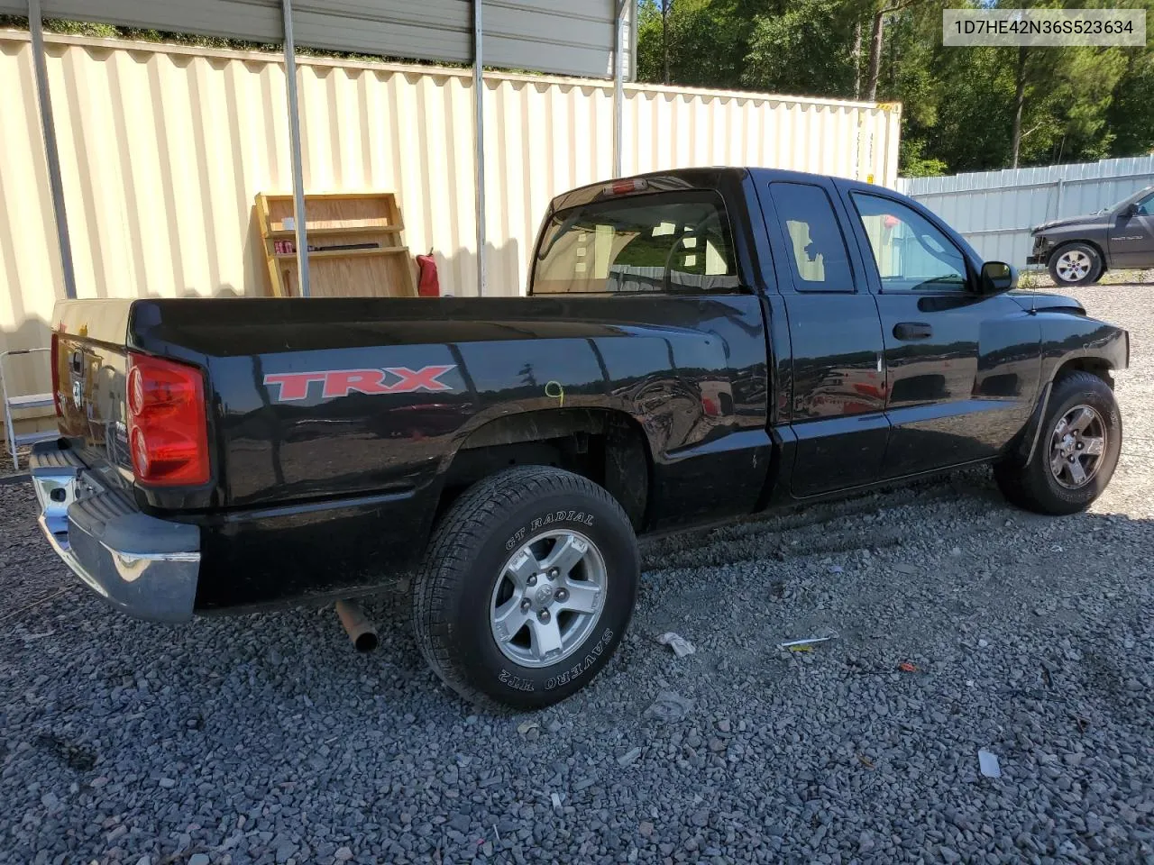 2006 Dodge Dakota Slt VIN: 1D7HE42N36S523634 Lot: 62717474