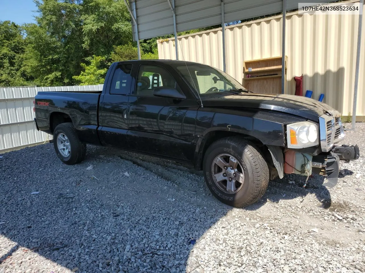 2006 Dodge Dakota Slt VIN: 1D7HE42N36S523634 Lot: 62717474