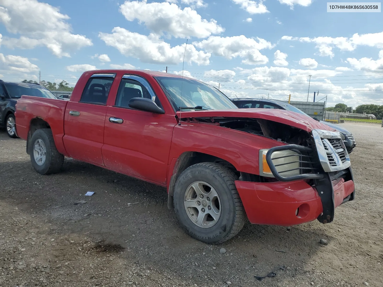 2006 Dodge Dakota Quad Slt VIN: 1D7HW48K86S630558 Lot: 63642134