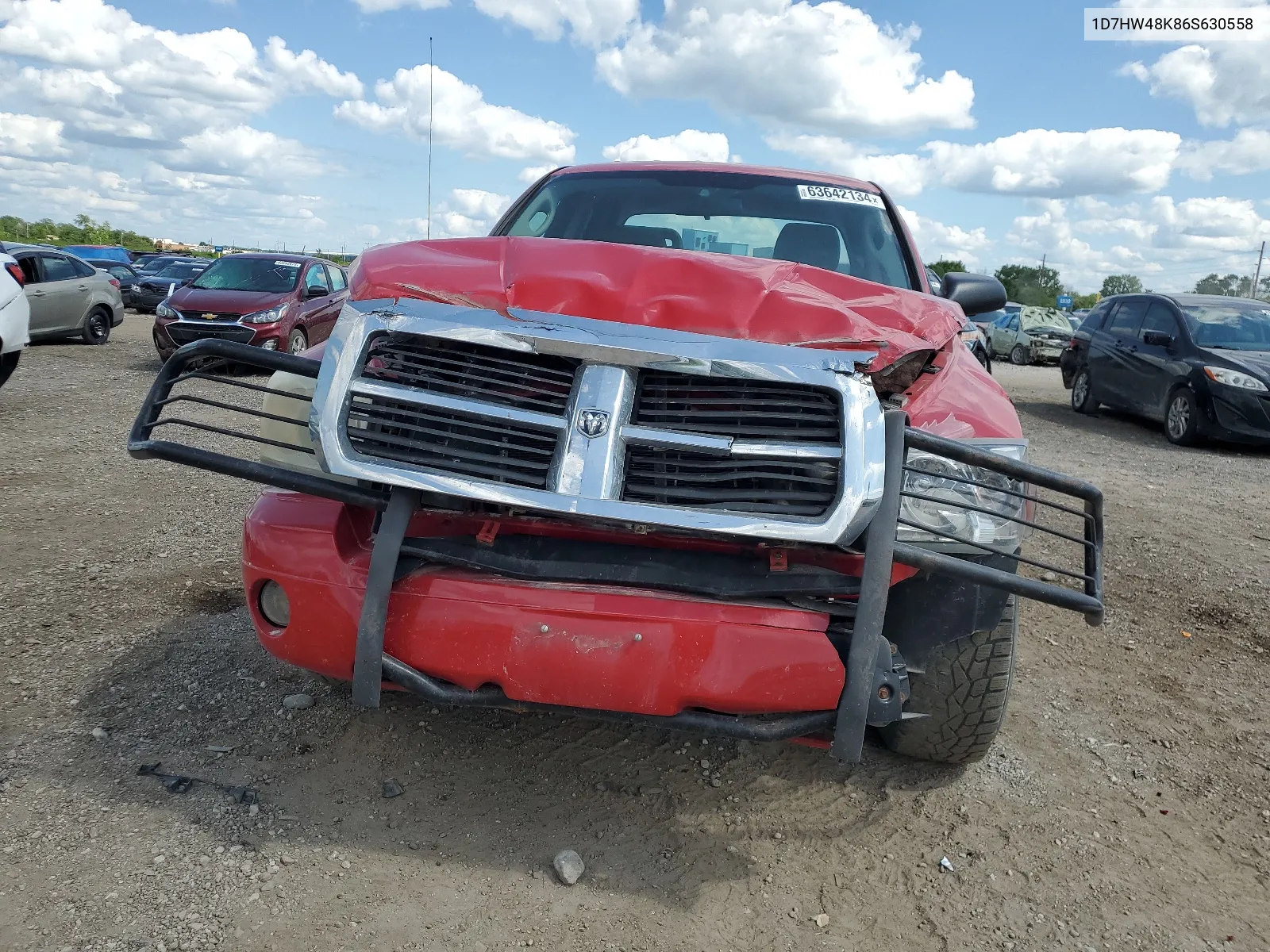 2006 Dodge Dakota Quad Slt VIN: 1D7HW48K86S630558 Lot: 63642134