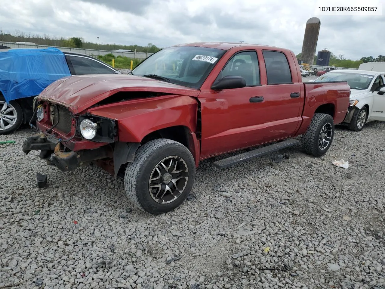 2006 Dodge Dakota Quad VIN: 1D7HE28K66S509857 Lot: 63910594