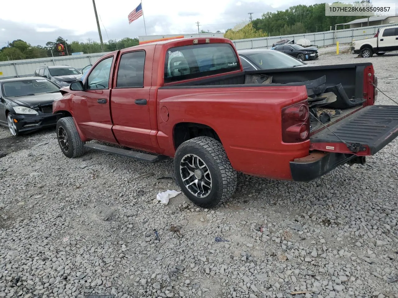 2006 Dodge Dakota Quad VIN: 1D7HE28K66S509857 Lot: 63910594