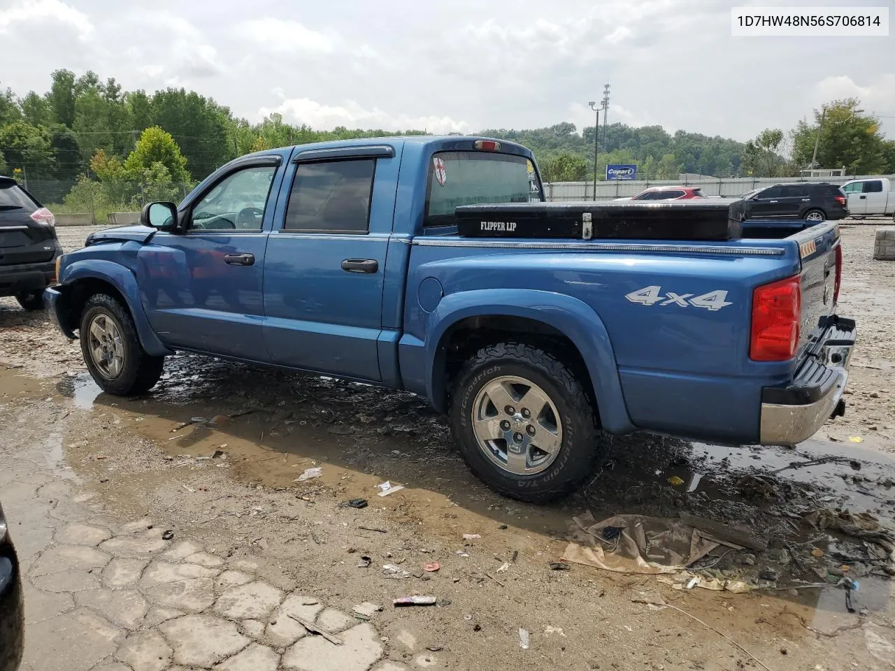 2006 Dodge Dakota Quad Slt VIN: 1D7HW48N56S706814 Lot: 64657204