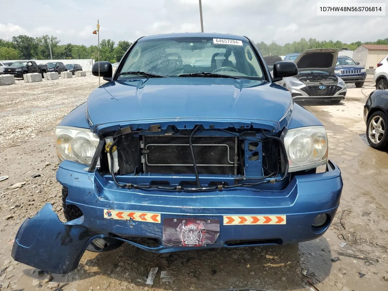 2006 Dodge Dakota Quad Slt VIN: 1D7HW48N56S706814 Lot: 64657204