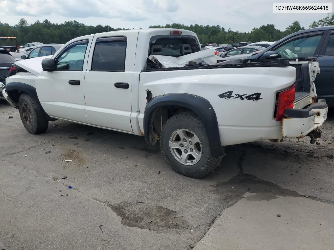 2006 Dodge Dakota Quad Slt VIN: 1D7HW48K66S624418 Lot: 65687924