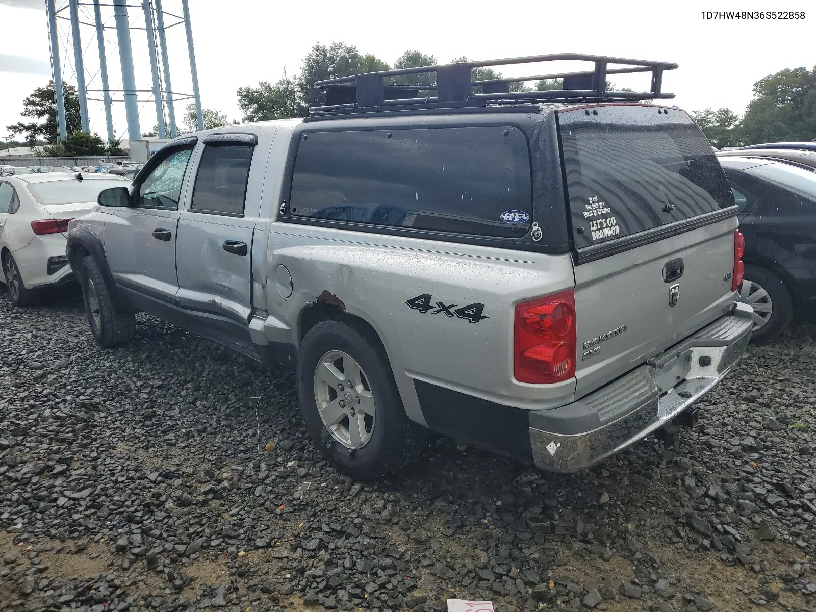 2006 Dodge Dakota Quad Slt VIN: 1D7HW48N36S522858 Lot: 66431064