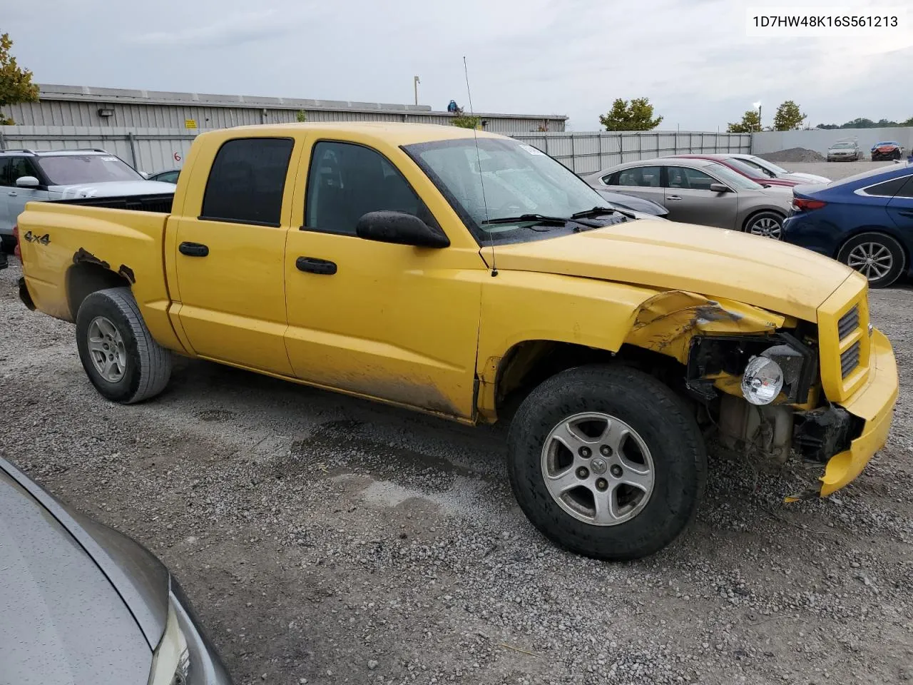 2006 Dodge Dakota Quad Slt VIN: 1D7HW48K16S561213 Lot: 67646614